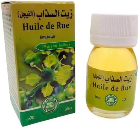 💧 Huile de Rue des Jardins AYOMIN – 30 ml | Ruta Graveolens | 100% Naturelle | Pour Massage, Roqya, Soins Énergétiques & Purification