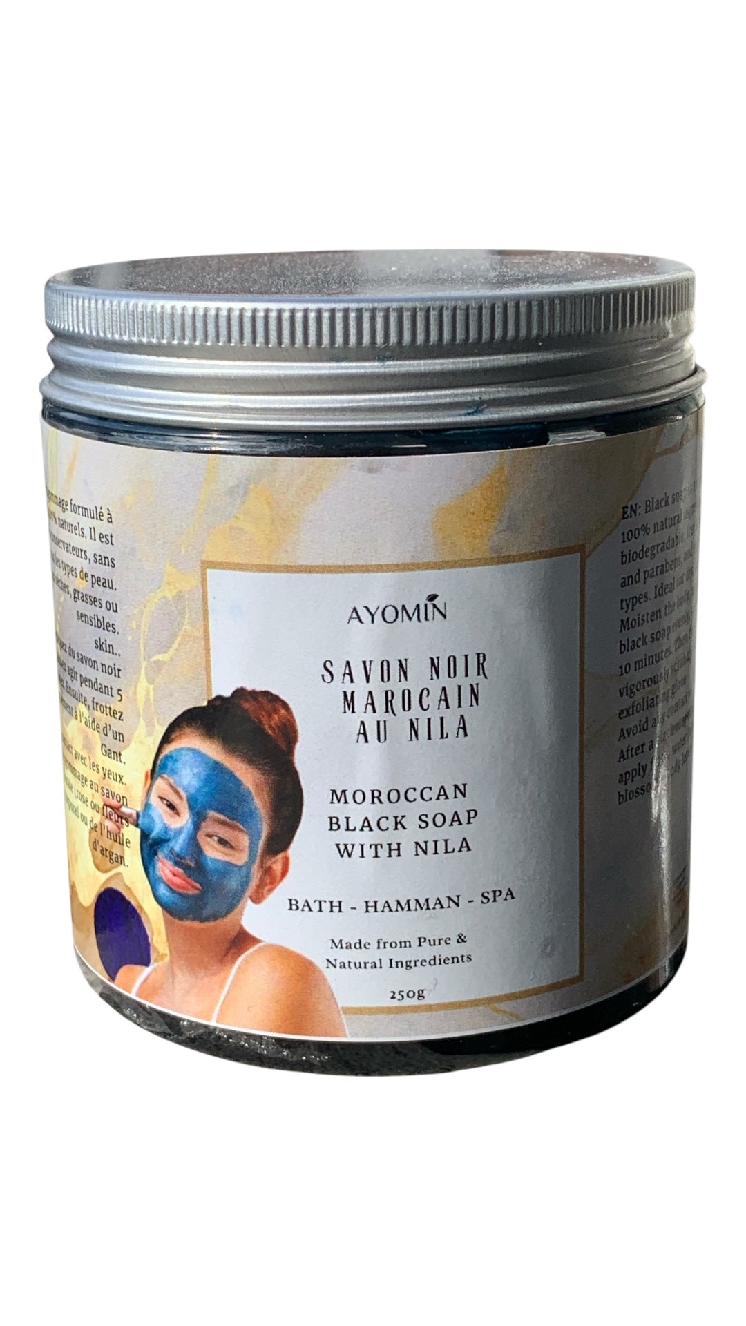 Savon Noir du Maroc au Nila, Gommage 100% Naturel - Gommage intense