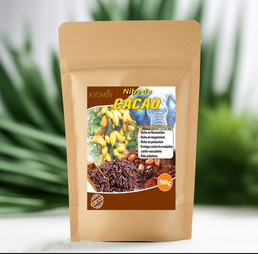 Grué de Cacao  500g  / Nibs de Cacao / 100% Naturel