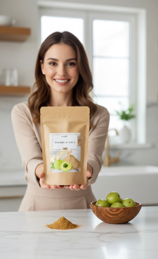 AYOMIN Poudre d'Amla, 200g, pour Cheveux et Peau