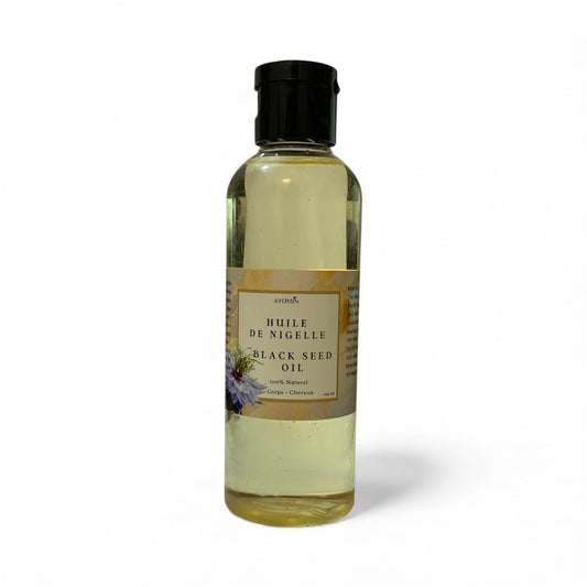 HUILE DE NIGELLE -100ML- Pure et Naturelle - Soin pour Cheveux, Cuir chevelu, Corps, Peau.