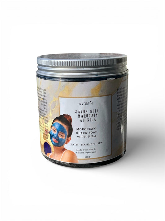 Savon Noir du Maroc au Nila, Gommage 100% Naturel - Gommage intense