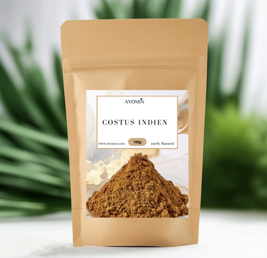 Costus Indien en Poudre, 100 g, 100% Naturel