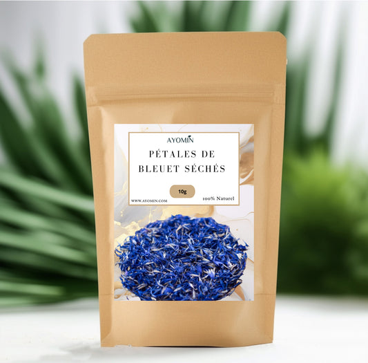 Pétales de Bleuets Séchés AYOMIN – 10g | 100% Naturels & Comestibles | Pour Décorations Culinaires, Infusions, Pâtisseries & DIY