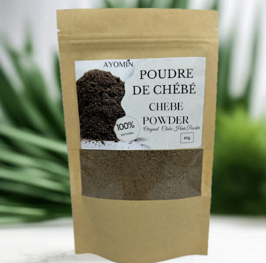 Poudre de Chébé Pemium- 100% Naturel - Authentique - 60g - Stimulation de la croissance des cheveux - Prévention de la casse et des pointes fourchues - Nourrit et fait briller les cheveux